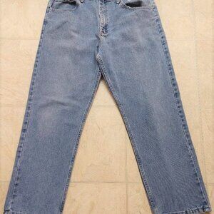 Wrangler Barnwear Western Cowboy Straight Leg Work Jean lightly Distressed 36x30